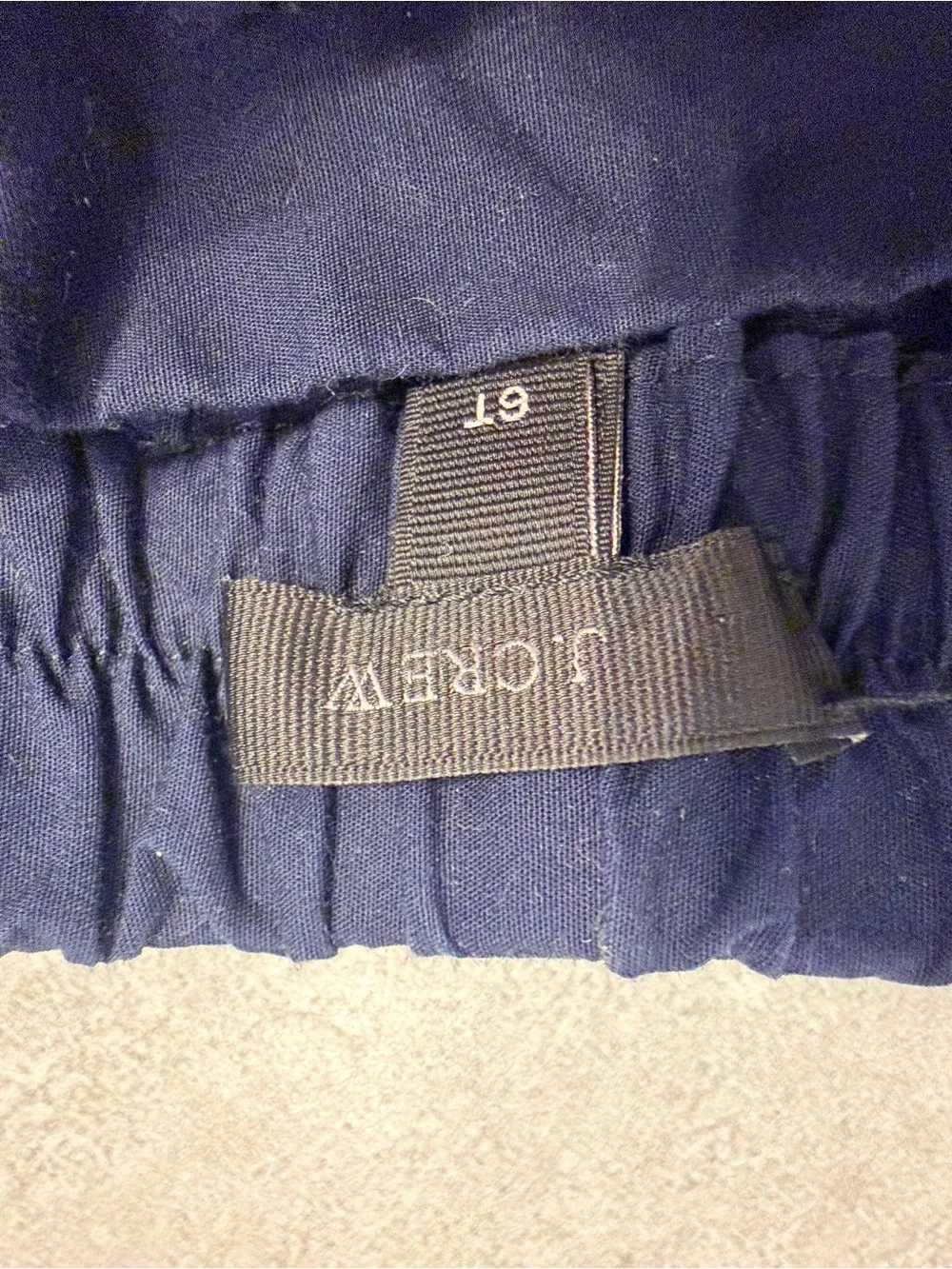 J. Crew Navy Paperbag Waist pants with Tie